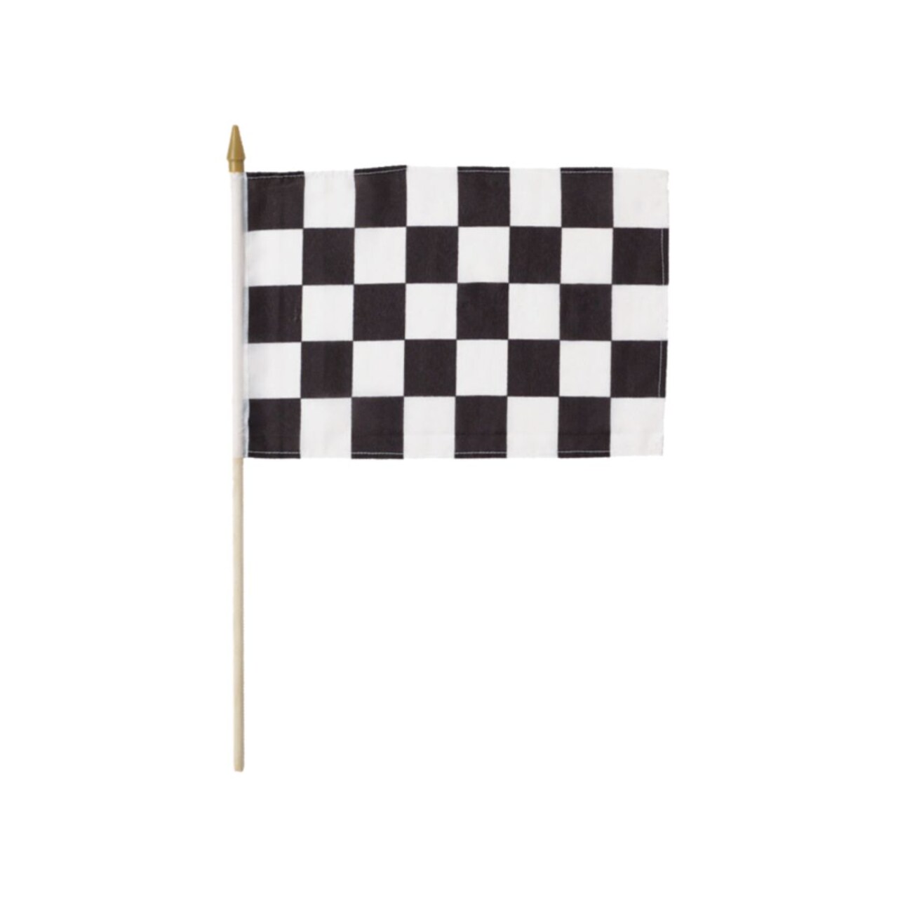 Party Central Club Pack of 12 Black and White Checkered Race Flags 12"
